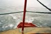 Blick ins Meer von einem Schiff aus