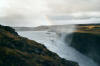 Der Wasserfall Gullfoss (dt. goldener Wasserfall)